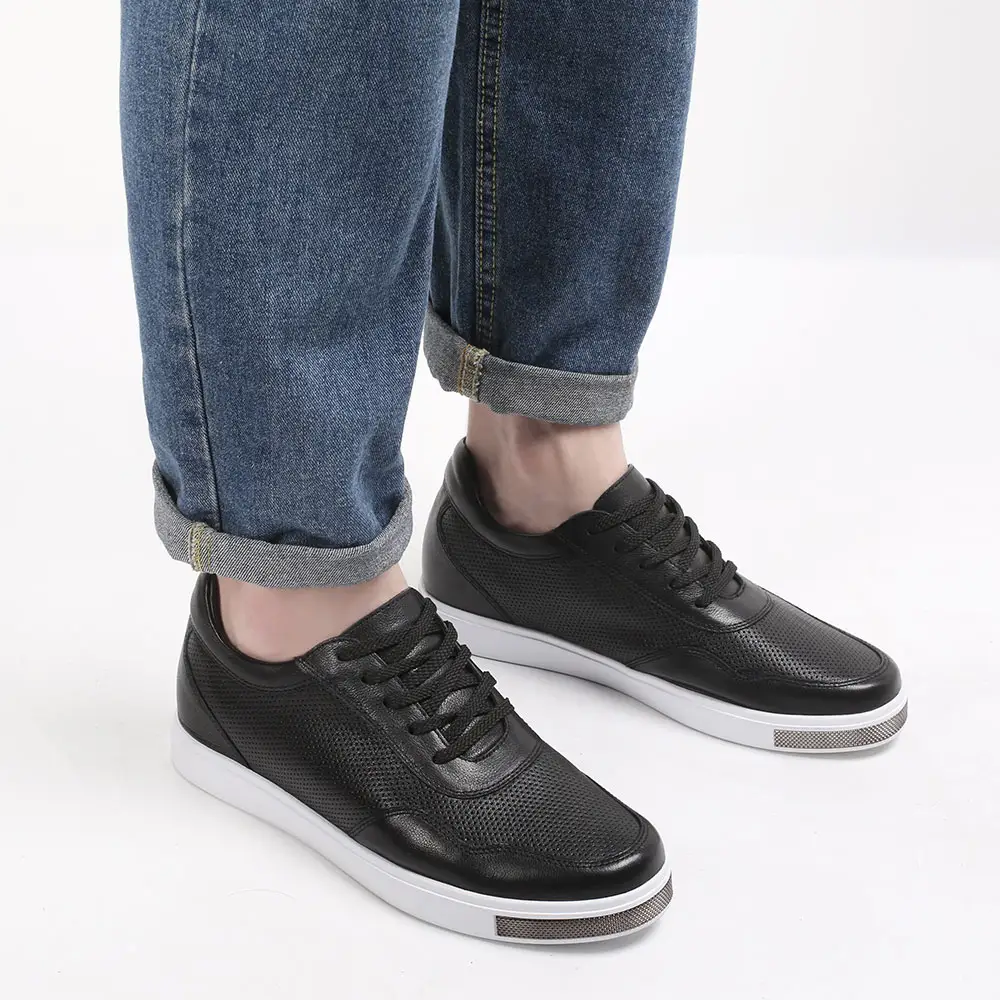 Custom brand Fashion Summer Casual Men Elevator Shoes Hidden Heel Lifts Shoes Height Increase Skate Shoes 6CM / 2.36 Inches