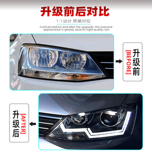 Đèn xe cho Volkswagen Sagitar Đèn pha lắp ráp 2012 để 2018 sửa đổi dẫn ánh sáng hướng dẫn drls lần lượt tín hiệu ống kính đèn Xenon - Product Image 3