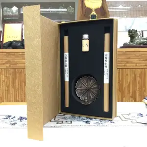 Quemador de incienso de madera de agar vietnamita superior caja de regalo palo de incienso caja de regalo soporte de palo de incienso polvo de madera de sándalo de caramelo CN;GUA