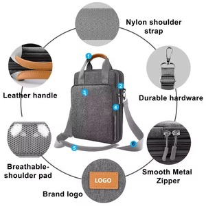 Funda para Portátil de 13 Pulgadas, Bolsa de Hombro Impermeable para Portátil, Bandolera con Múltiples Compartimentos, Bolso de Mano para Portátil - Product Image 4