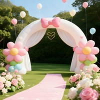Décoration polyvalente idéale pour les cérémonies de mariage, les réceptions, la Saint-Valentin, les propositions de mariage, les fêtes et les arrière-plans de photomaton – Arche personnalisée