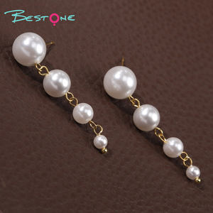 2025 New Hot Selling Jewelry 18K PVD Gold Plated Stainless Steel Water White Pearl Tassel Earrings Ready to Ship - Product Image 6