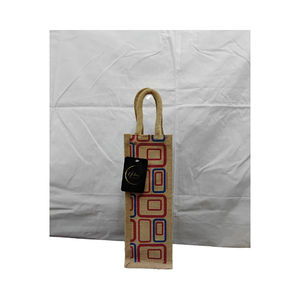 Portador de botella de agua abierto superior de yute ecológico de moda - Product Image 1