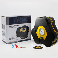 19mm Digital 3603 ABS Compresseur d'air électrique Gonfleur de pneu de voiture Pompe à vélo Anneau de natation manomètre Boîte emballée