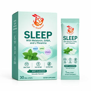 OEM ODM Bandes buccales pour le sommeil avec Mélaéonine, GABA, L-Théanine, Menthe, Complément alimentaire pour soutenir le cycle de sommeil naturel du corps, Film buccal - Product Image 1