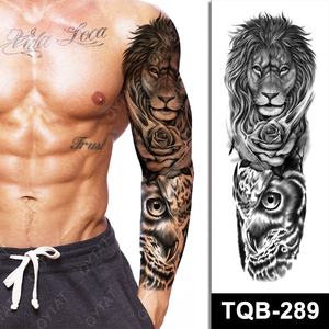 Nouvel arrivage de transfert d'eau longue durée hommes femmes réaliste faux autocollant <span class=keywords><strong>tatouage</strong></span> temporaire <span class=keywords><strong>bras</strong></span> complet - Product Image 6