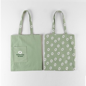 YIMYIK-Bolso de mano de algodón y lino de doble uso para interior y <span class=keywords><strong>exterior</strong></span>, bolsa de mano reutilizable para guardar artículos diversos - Product Image 5