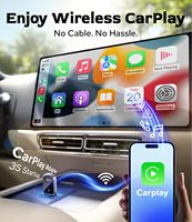 Système d'adaptateur sans fil Carplay portable, boîte intelligente avec WiFi 5 GHz, Bluetooth, branchement facile, dongle Carplay USB universel