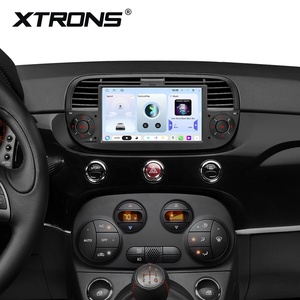 Lecteur multimédia automobile Android 15 noir 7 pouces pour Fiat 500 2007-2015 4+64 Go QLED DQ7603 DSP Sortie coaxiale RCA 4G mondiale XTRONS - Product Image 6