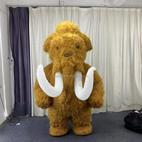 Costume de mascotte d'éléphant de mammouth gonflé fort 2m Costumes de mammouth Furtty de coup d'air Costumes de Cosplay d'éléphant à vendre