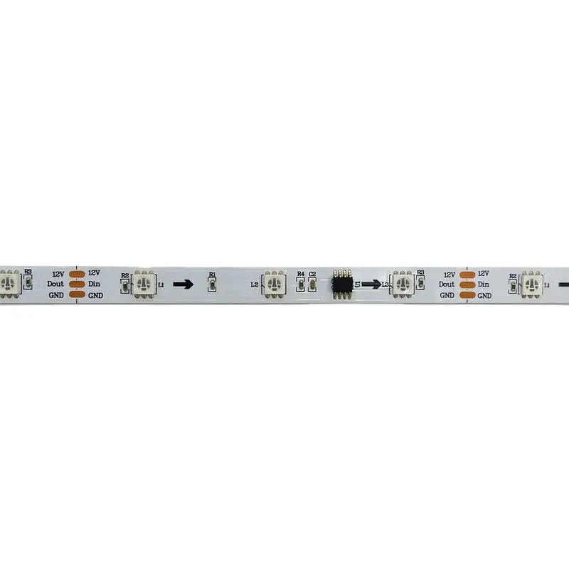 شريط إضاءة LED مرن WS2811 12V SMD5050 60leds للإضاءة الزخرفية الداخلية والخارجية