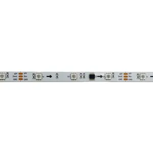 แถบไฟ LED RGB ดิจิทัล WS2811 12V ไฟ LED 60LEDs /m ตามลำดับสัญญาณไฟเลี้ยว LED แถบไฟสำหรับจอแสดงผล LED