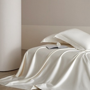100% Egyptian Cotton Four-Piece <b>Bedding</b> Set 600TC Satin Solid Color Breathable Hotel Style <b>Bedding</b> - Product Image 3