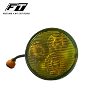 Projecteur de travail LED CREE 25W double ambre/blanc certifié CE RoHS, directement de l'usine, 9-80V, pour véhicule tout-terrain, lampe auxiliaire