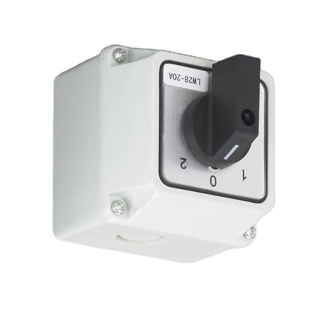 OSWELL High Quality Rotary Cam Switches With Proteective Box Outdoor Waterproof Single Pole Double Throw Waterproof Rotary
