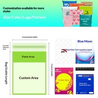Sacs d'emballage logistique personnalisés, épais, en poly vierge blanc imprimé 12 microns, auto-scellants, imperméables, pour la production en gros noire