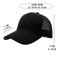 Gorra de béisbol al por mayor de 6 paneles con visera curva, logotipo personalizado de sarga, parche de cuero, lazos, bordado 3D, parte trasera de malla, gorra deportiva promocional