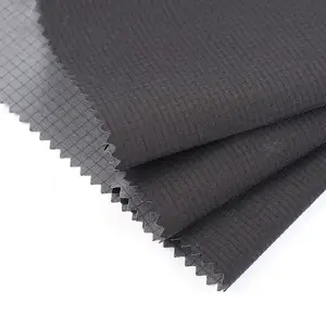 EcoFriendly Double Sided Bond Ripstop Recycled 100 Polyester Waterproof Fabric For Trekking Rainproof Coat