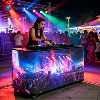 Écran LED portable pour DJ, écran d'affichage LED pour événements, panneau mural vidéo numérique LED, table de DJ, console de DJ