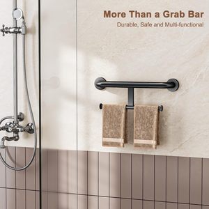 Barras de apoyo Huahu de acero inoxidable para baño, manijas de seguridad para inodoro, antideslizantes, aptas para personas mayores. - Product Image 5