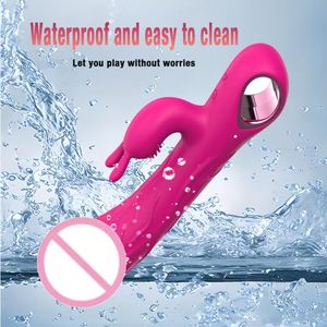 Volwassenen Elektrische Dildo Vibrator 10 Frequenties USB Oplaadbaar Waterdicht ABS+Silicone Konijn Massager Stimulatie <span class=keywords><strong>Vagina</strong></span> - Product Image 6
