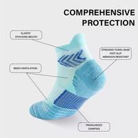 Chaussettes de course personnalisées en coton et nylon, anti-transpiration, anti-ampoules, chaussettes de course performantes
