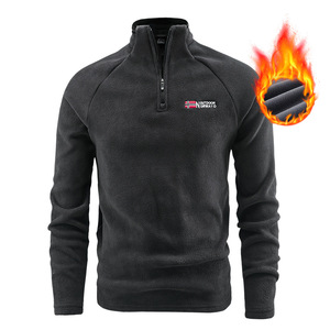 Sweat-shirt polaire à col montant style norvégien pour homme, brodé, chaud, pull décontracté nordique, best-seller automne-hiver - Product Image 2