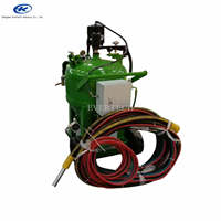 Sableuse mobile sans poussière WET avec nettoyeur haute pression et pistolet de sablage moteur et conteneur