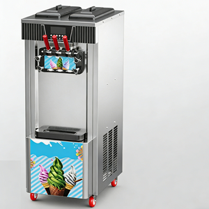 Nouvelle machine à crème glacée molle commerciale verticale automatique 1300W capable <span class=keywords><strong>de</strong></span> produire trois saveurs <span class=keywords><strong>de</strong></span> crème glacée simultanément - Product Image 4