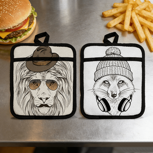 แผ่นรองซิลิโคนสีดำ Topjlh สำหรับงานซับลิเมชั่น ขายส่งสำหรับร้านครัว รับทำโลโก้ แผ่นกันความร้อนสำหรับทำอาหารที่บ้านและร้านอาหาร - Product Image 1