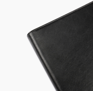 A4 Custom Zwarte Mappen Reliëf Logo <span class=keywords><strong>Pu</strong></span> Lederen Padfolios Portfolio <span class=keywords><strong>4</strong></span> Ring Binder Mappen Voor Kantoorwerk - Product Image 6