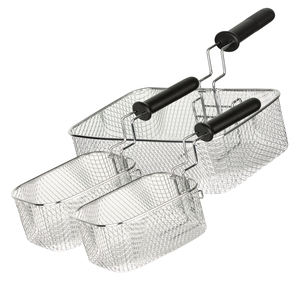 Home <span class=keywords><strong>Friteuse</strong></span> électrique à <span class=keywords><strong>double</strong></span> réservoir en acier inoxydable 5L avec voyant lumineux - Product Image 4