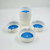 Cendrier en papier jetable classique, écologique, facile à nettoyer, portable, multi-usages, pour restaurant, hôtel, maison, voiture, avec logo personnalisé JW