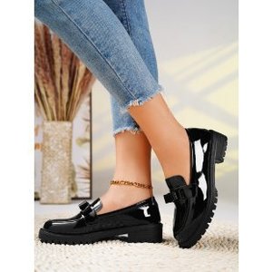 Mocassins plats pour femmes en cuir PU de haute qualité, style décontracté à enfiler, chaussures de marche classiques anti-éblouissement pour tenue professionnelle - Product Image 6