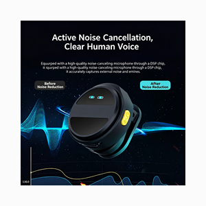 SX21 button magnetic <b>wireless</b> lavalier <b>microphone</b> with noise reduction and monitoring functions, compact and long-lasting - Product Image 4