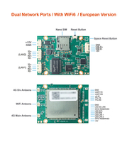 Mini Router CPE 4G LTE con Firewall, Placa PCBA WiFi Portátil con Ranura para Tarjeta SIM, 2 LAN, Módulo IoT