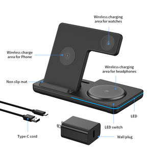 Sạc không dây đa năng 3 trong 1 15W, đế sạc không dây - Product Image 2