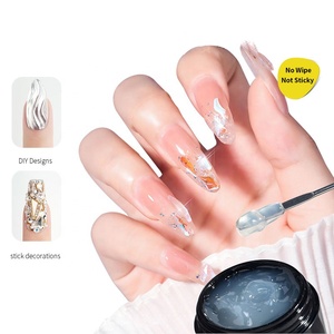 Mocmaki No Wipe 5 en 1 Gel Colle à Strass Super Forte Adhésion Sans Résidu pour Breloques <span class=keywords><strong>Diamant</strong></span> Cristaux Décoration Ongles 3D 15ml - Product Image 1