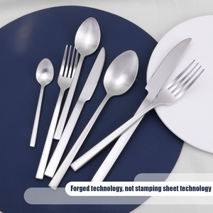Stainless Steel Silver Flatware Sets,Fork Knife Spoon Set,Wholesale Party Silverware Cutlery Set - Product Image 5