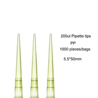 Embouts de pipette en plastique de laboratoire WEIAI 10ul 200ul 1000ul 5ml 10ml Embouts de pipette universels jaunes pour micropipettes