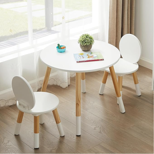 Trẻ Em Rắn Gỗ Thông Bàn Với Ghế Đặt Trẻ Em Vòng Chơi Bảng Cho Trẻ Mới Biết Đi Bé Chơi Trò Chơi Bàn Nghiên Cứu Bảng Bé Đồ Nội Thất - Product Image 2