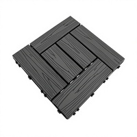 Dalles de terrasse emboîtables en WPC étanches 2026, gaufrées 3D, à clipser, pour patios, balcons et jardins au Canada