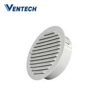 Grille d'aération invisible en aluminium Ventech avec moustiquaire pour hôtels et immeubles de bureaux
