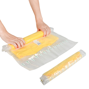 PAPE Roll Up Travelling Vacuum Compressed Bag Space Saving Storage Bags for Clothes Laundry No Need Pump