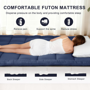 Futón Japonés para Piso, Colchón de Espuma de 4 Pulgadas de Grosor, 5 Capas, Enrollable, Plegable, Ecológico, Diseño Moderno para Uso en Hospitales <span class=keywords><strong>y</strong></span> Hoteles, Tatami - Product Image 5