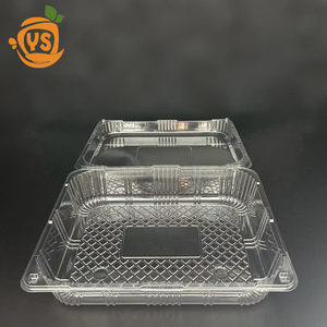 Blíster de plástico transparente OEM, caja de embalaje de alimentos para mascotas, Concha transparente reciclada para contenedores de granja, frutas, verduras, sushi - Product Image 3
