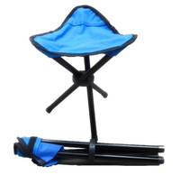 En gros Portable Mini Pliant Pêche En Plein Air En Plein Air Trépied Trois Jambes Pliable Randonnée Petit Robuste Camping Chaises Tabouret