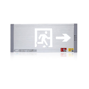 Aluminio 220V 24V 4W Empotrable montado en superficie colgante Recargable LED señal de salida de emergencia para señal de piso - Product Image 2