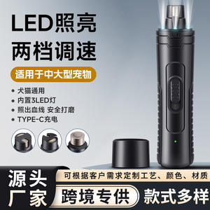 L8J Pet Nail <b>Grinder</b> Black 145x28mm Electric Claw Care Tool For Dogs Charge Powered - Product Image 2