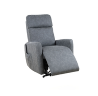 Fauteuil inclinable électrique en tissu doux avec poche latérale pour personnes âgées, idéal pour le salon et la maison
